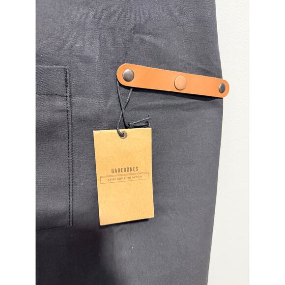 NEW Bare Bones Chef Apron Water Resistant Cotton Canvas Adjustable Apron M-XXL - Picture 2 of 3